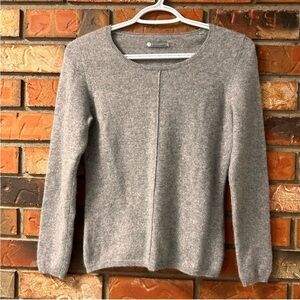 InCashmere Gray 100% Cashmere Women's Sweater